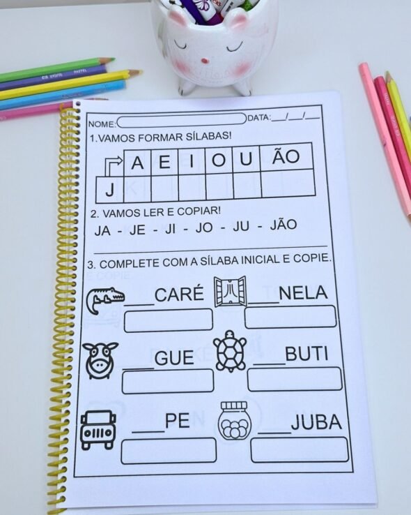 Cartilha Sílabas Simples Com O Ão - Imagem 9
