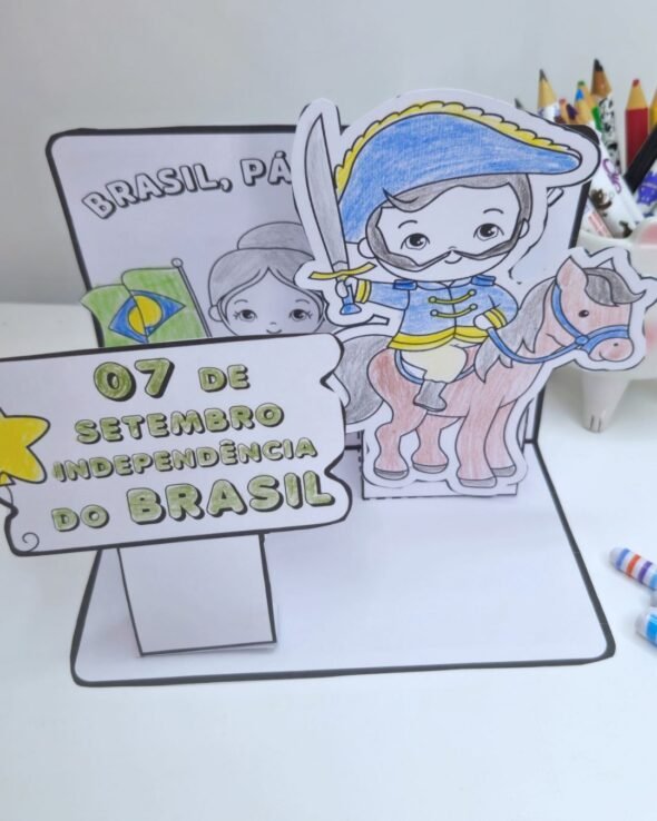 Flipbook e mini maquete Independência do Brasil - Imagem 7