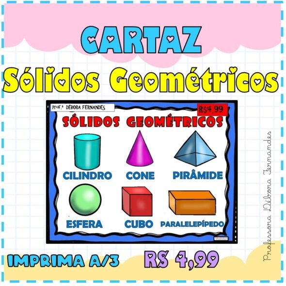 Cartaz Sólidos Geométricos A/3