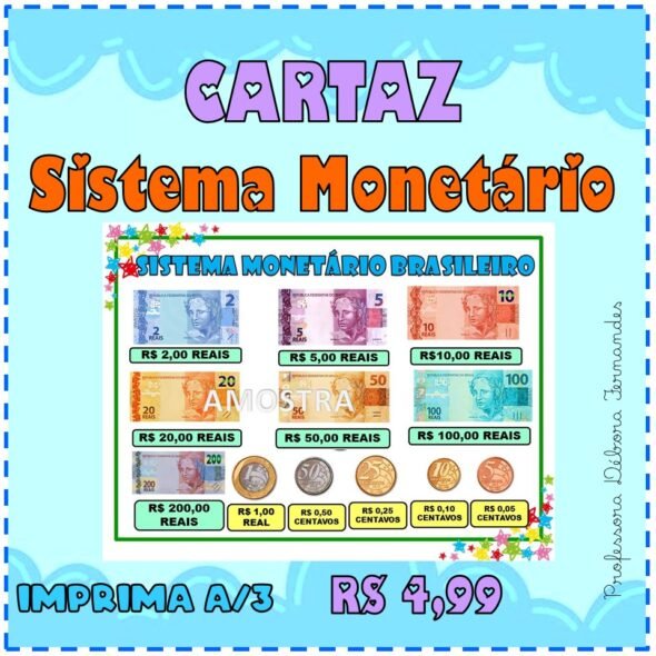 Cartaz Sistema Monetário Brasileiro