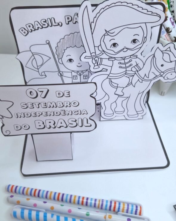 Flipbook e mini maquete Independência do Brasil - Imagem 3