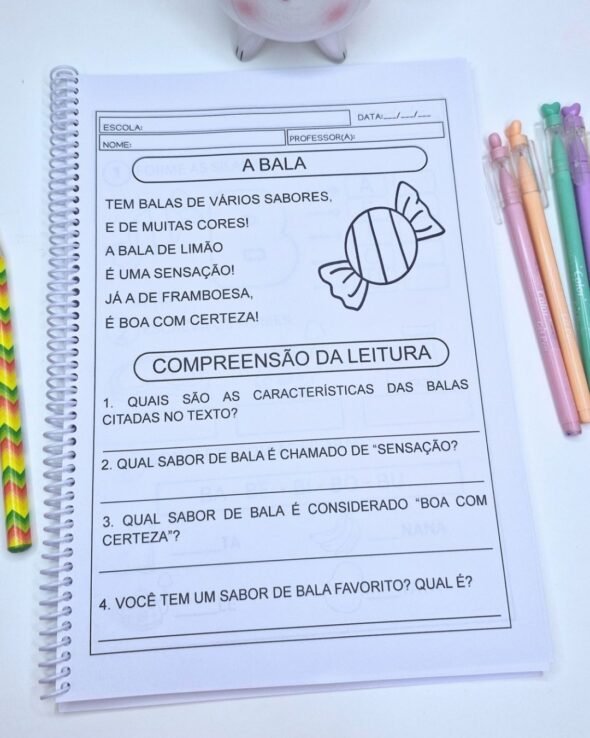 Atividades Sílabas Simples com Pequenos Textos - Imagem 3