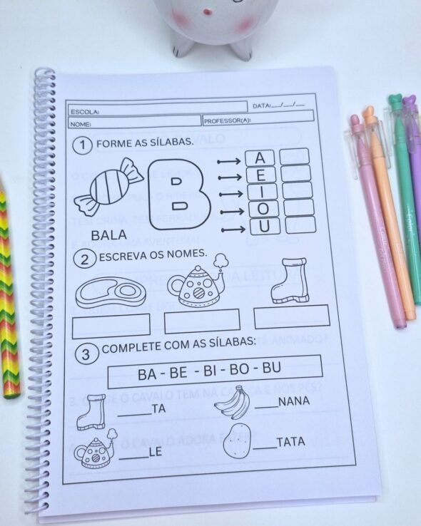 Atividades Sílabas Simples com Pequenos Textos - Imagem 4