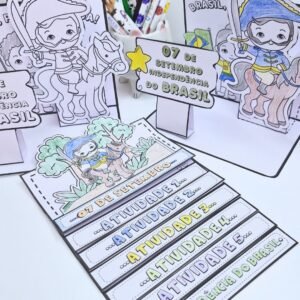 Flipbook e mini maquete Independência do Brasil