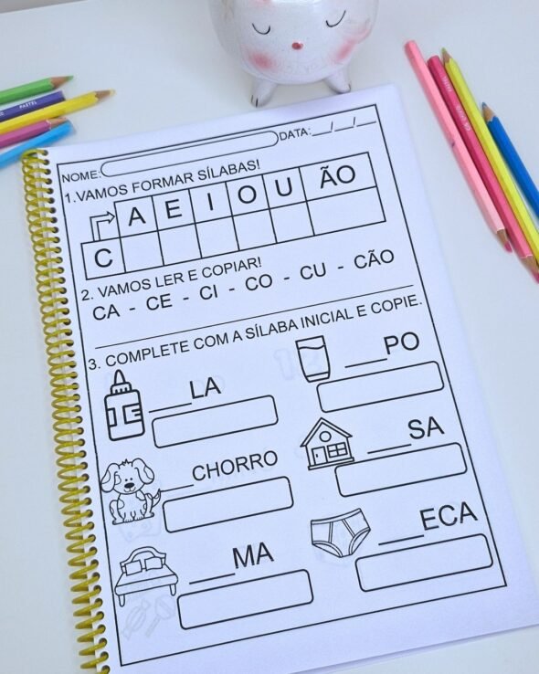 Cartilha Sílabas Simples Com O Ão - Imagem 6