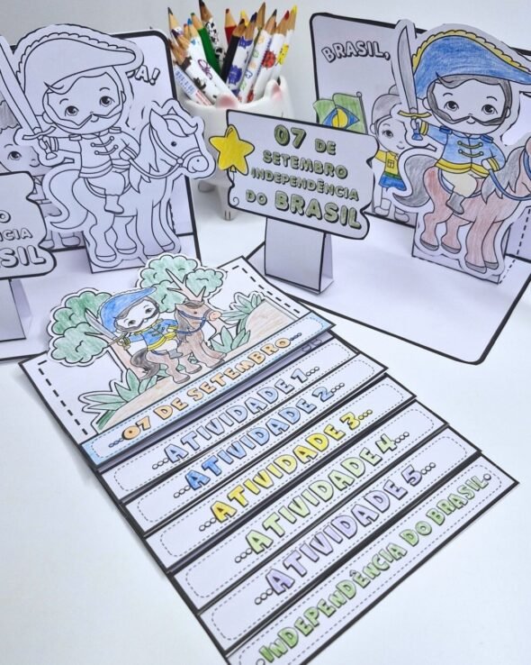 Flipbook e mini maquete Independência do Brasil - Imagem 13