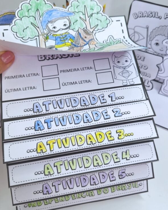 Flipbook e mini maquete Independência do Brasil - Imagem 11