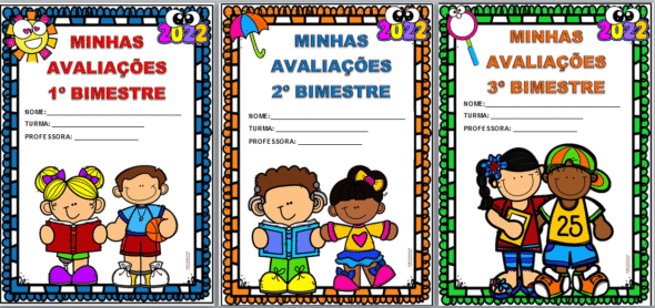 Capinhas para Avaliações  Bimestrais - Imagem 2