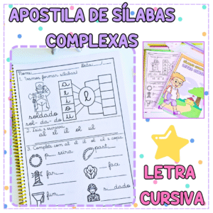 Apostila de Sílabas Complexas Letra Cursiva