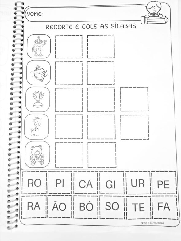 Apostila Trabalhando com Sílabas Simples - Imagem 6
