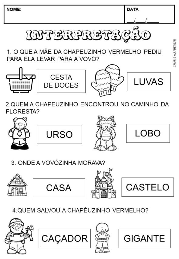 Sequência Chapeuzinho Vermelho - Imagem 6