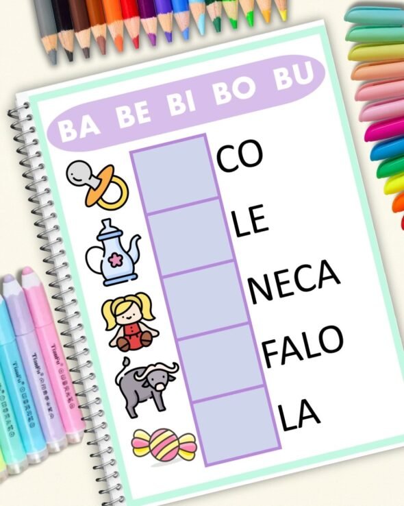 Atividades Sílabas Simples Educação Especial