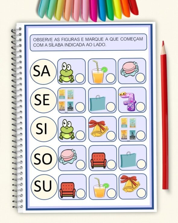 Ativividades Sílabas Simples Indentifique e Marque - Imagem 11