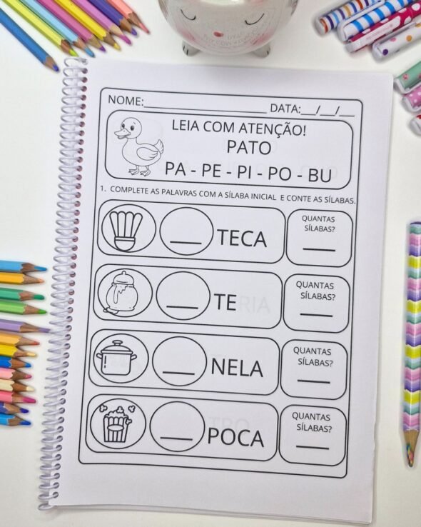 Atividades Completando e Contando Sílabas - Imagem 11