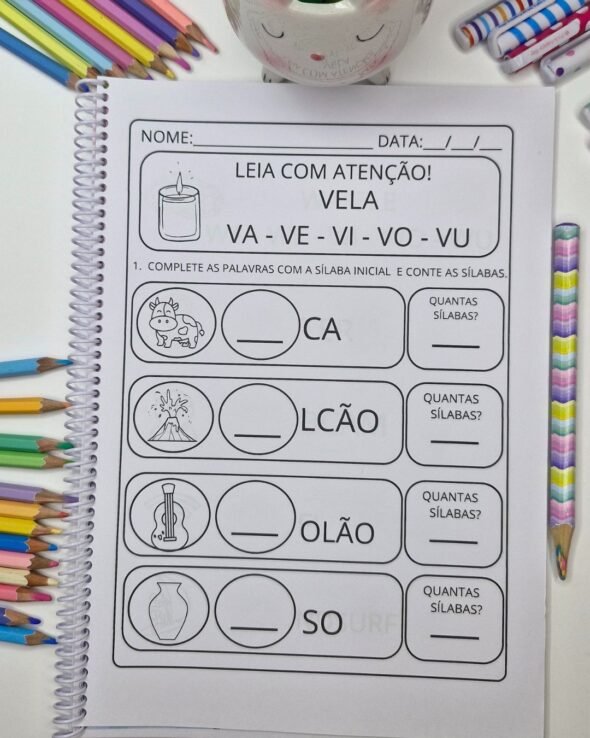 Atividades Completando e Contando Sílabas - Imagem 12