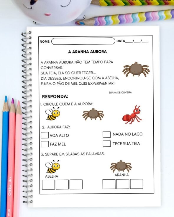 Apostila de Pequenos Textos com Interpretação e Cenário 3D - Imagem 3