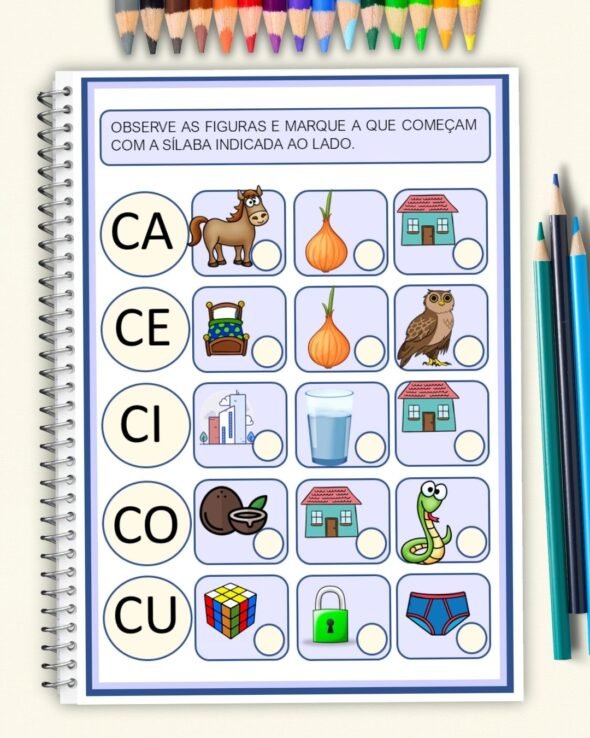 Ativividades Sílabas Simples Indentifique e Marque - Imagem 4