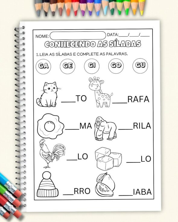Apostila Conhecendo Sílabas Símples - Imagem 5