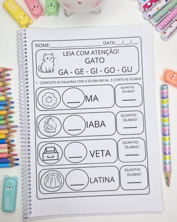 Atividades Completando e Contando Sílabas - Imagem 6