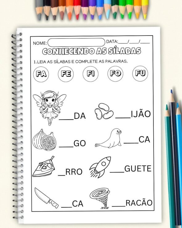 Apostila Conhecendo Sílabas Símples - Imagem 6