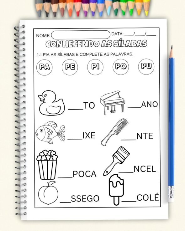 Apostila Conhecendo Sílabas Símples - Imagem 7