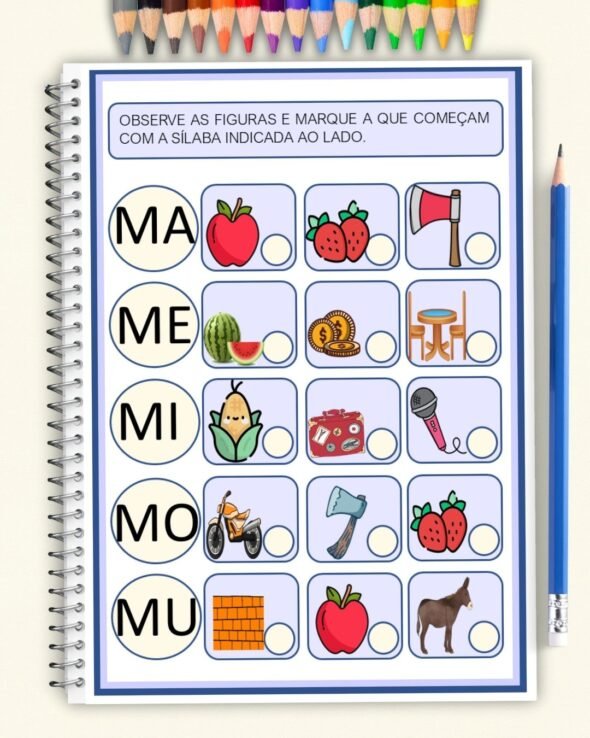 Ativividades Sílabas Simples Indentifique e Marque - Imagem 7
