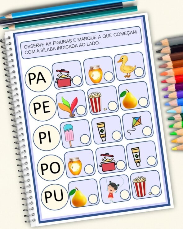 Ativividades Sílabas Simples Indentifique e Marque - Imagem 8