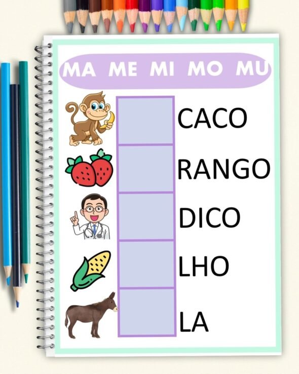 Atividades Sílabas Simples Educação Especial - Imagem 3