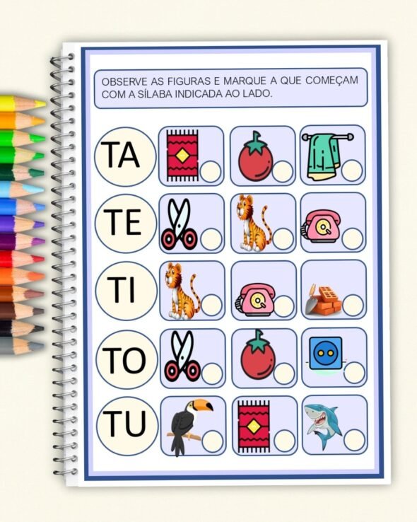 Ativividades Sílabas Simples Indentifique e Marque - Imagem 10