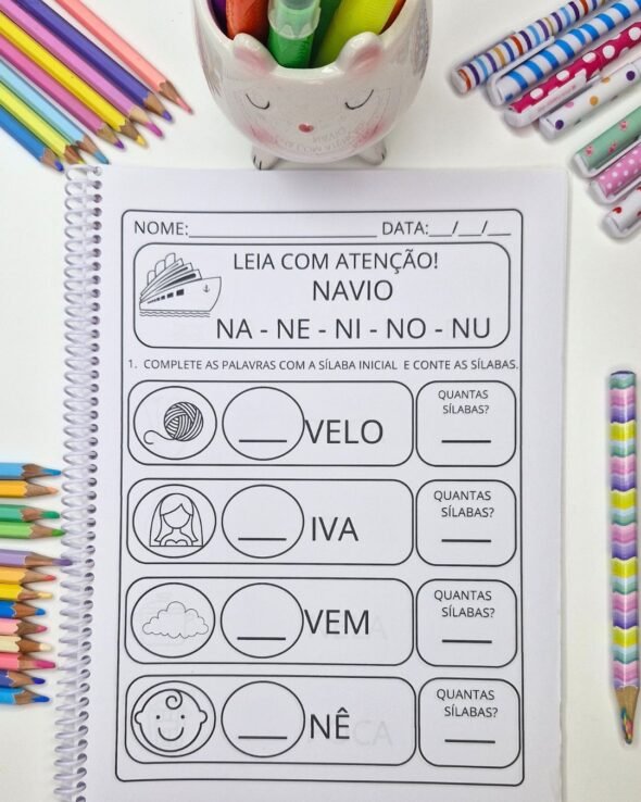 Atividades Completando e Contando Sílabas - Imagem 10