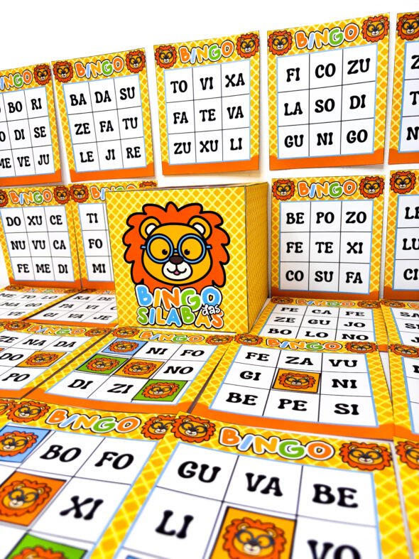 Bingo das Sílabas Tema Leãozinho - Imagem 3