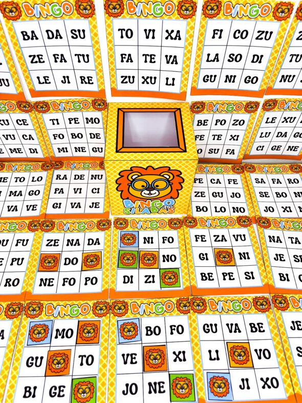 Bingo das Sílabas Tema Leãozinho - Imagem 5