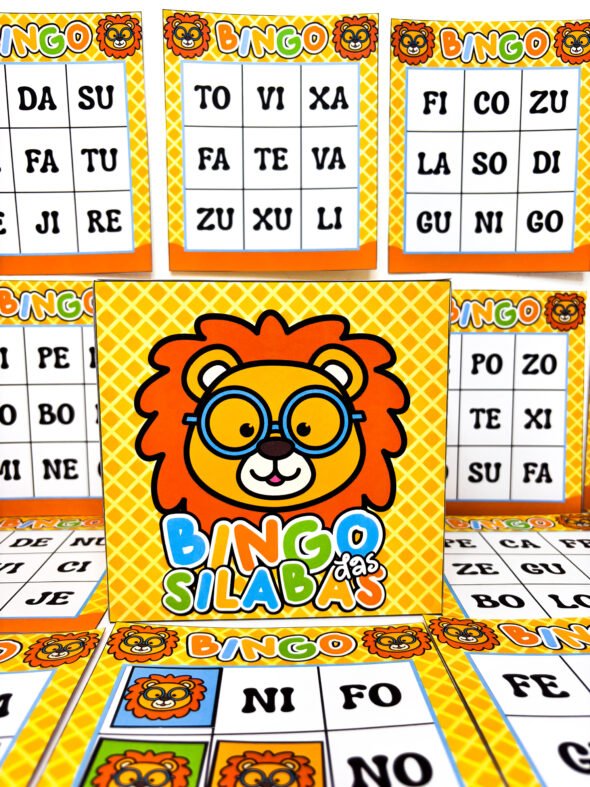 Bingo das Sílabas Tema Leãozinho - Imagem 7