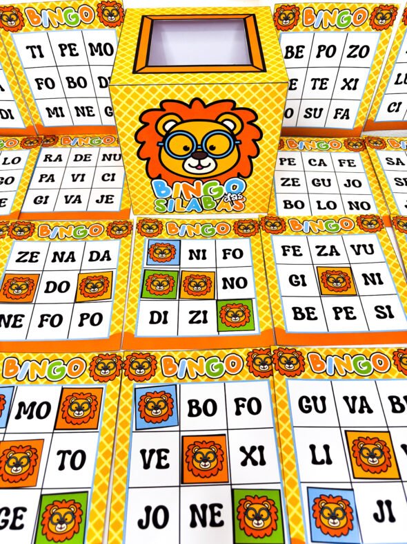 Bingo das Sílabas Tema Leãozinho - Imagem 8