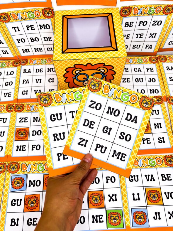 Bingo das Sílabas Tema Leãozinho - Imagem 9