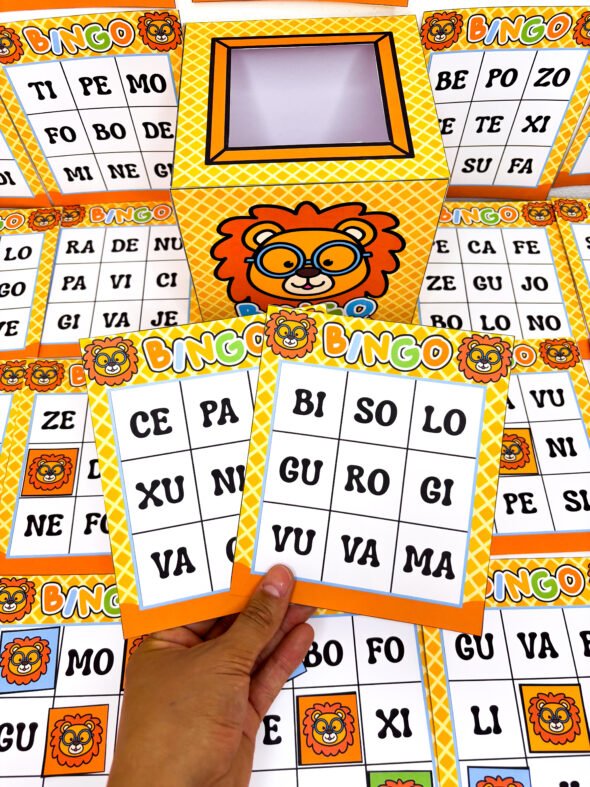 Bingo das Sílabas Tema Leãozinho - Imagem 10