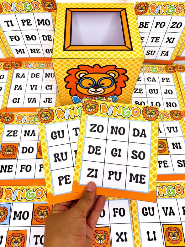 Bingo das Sílabas Tema Leãozinho - Imagem 11