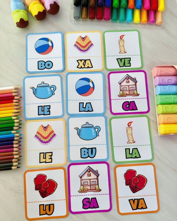 Jogo da Memória das Sílabas