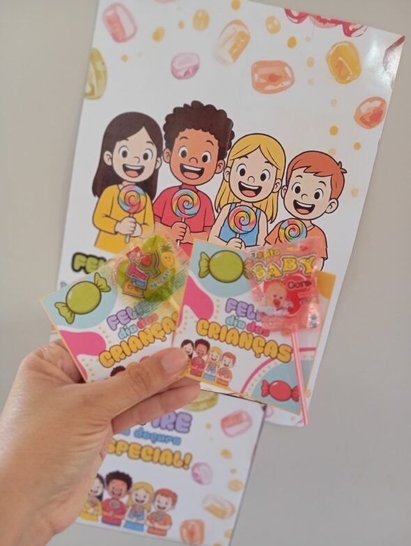 🎈 Painel Dia das Crianças 🎈  Com caixinha + cartãozinho - Imagem 4