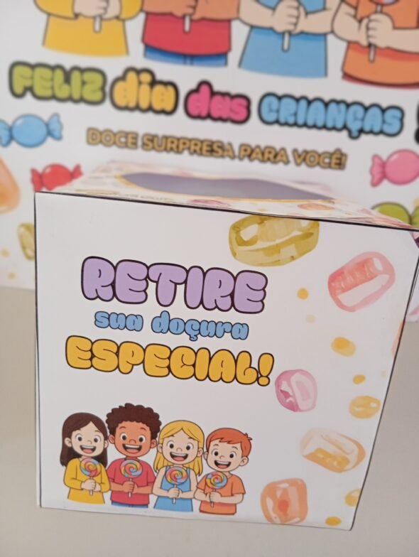 🎈 Painel Dia das Crianças 🎈  Com caixinha + cartãozinho - Imagem 7