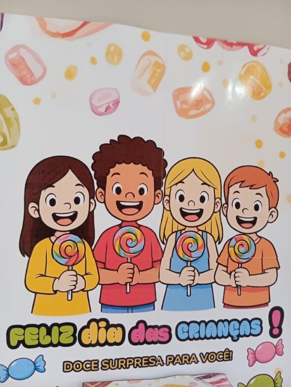🎈 Painel Dia das Crianças 🎈  Com caixinha + cartãozinho - Imagem 10