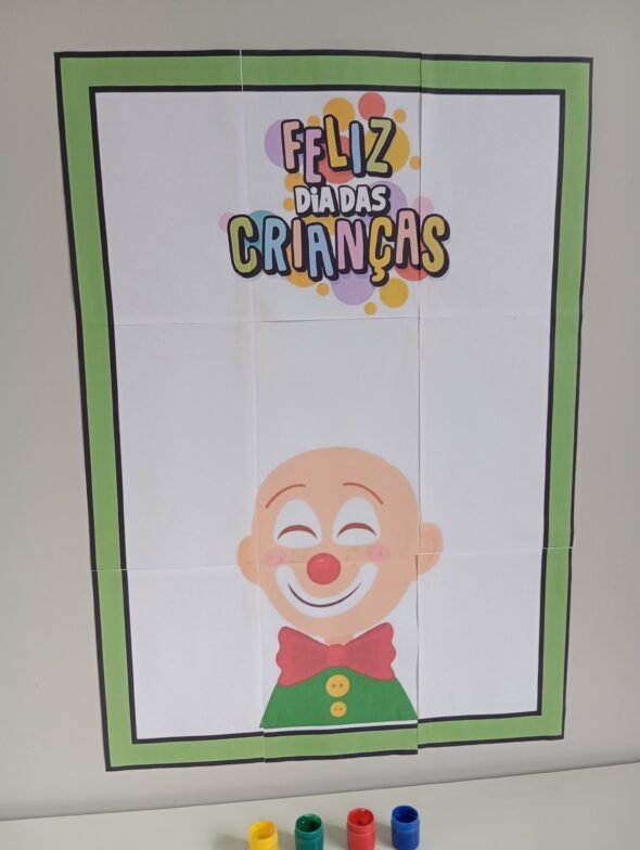Painel Interativo Dia das Crianças Palhacinho - Imagem 3