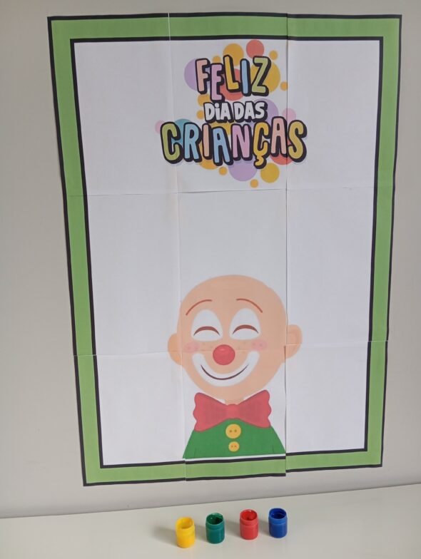 Painel Interativo Dia das Crianças Palhacinho - Imagem 4