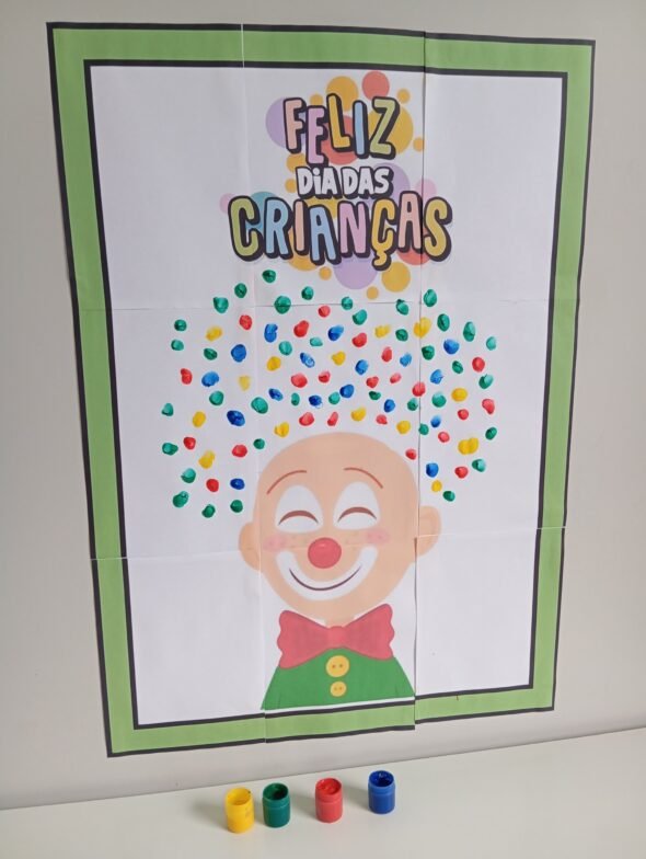 Painel Interativo Dia das Crianças Palhacinho - Imagem 6