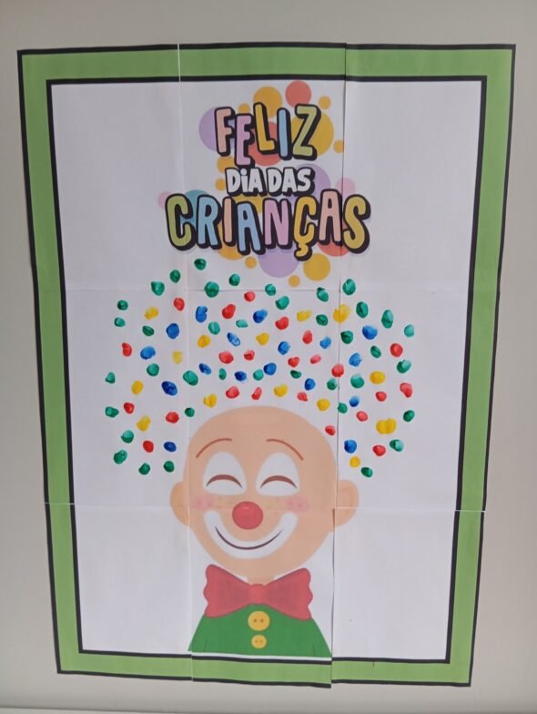 Painel Interativo Dia das Crianças Palhacinho