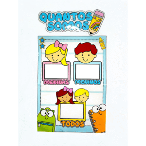 Cartaz Quantos Somos - Tema Escolar