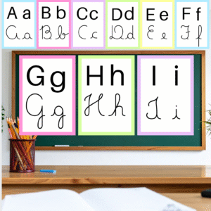 Alfabeto 4 Tipos de Letras sem Imagens