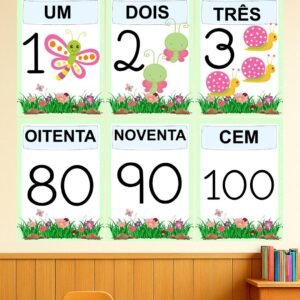 Númerais Tema Jardim