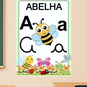 Alfabeto 4 Letras Tema Jardim