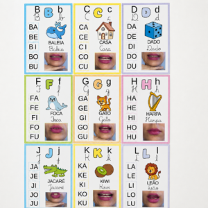 Silabário Simples Alfabeto Fonoarticulatório 4 Letras
